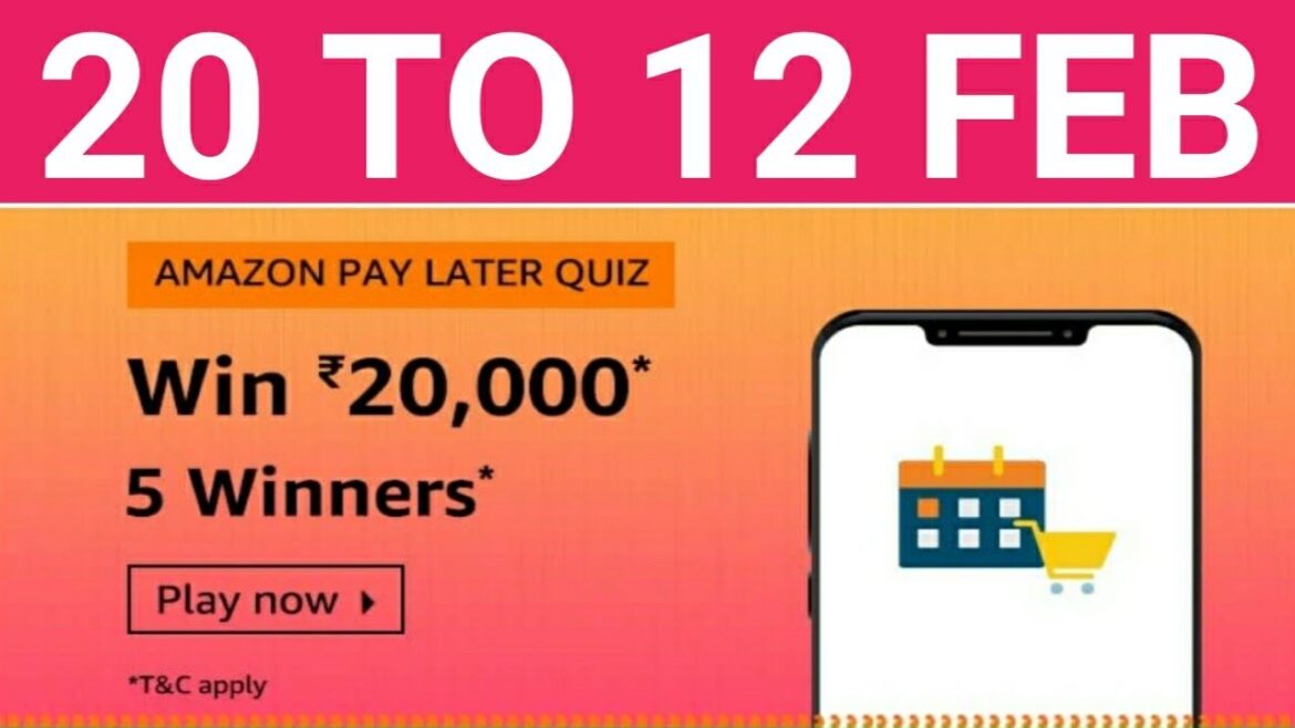 Amazon Quiz- Which of these is most accurate for Amazon Pay Later?