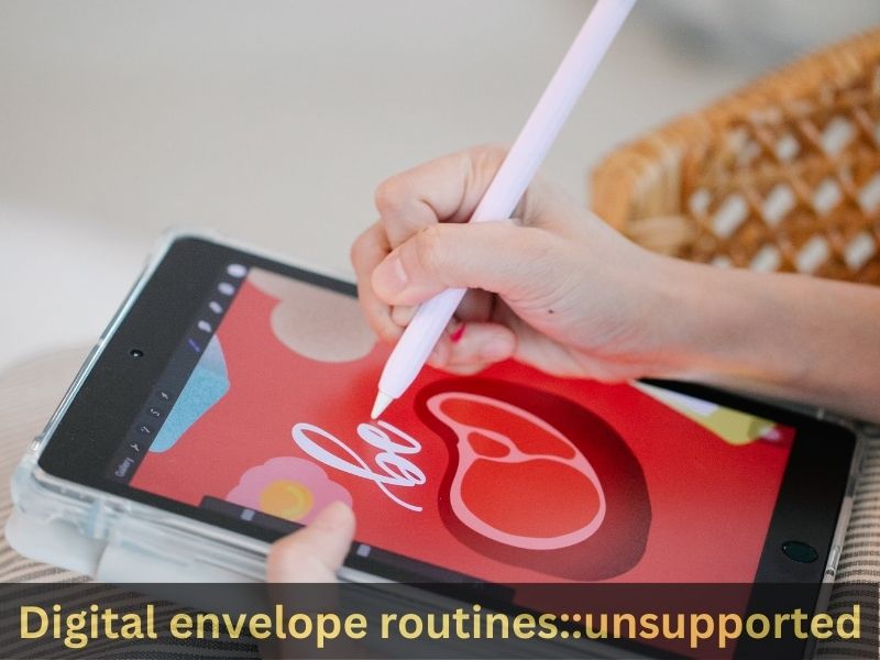 Digital envelope routines::unsupported